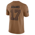 Johmsee LA.Rams #17 Davante Adams Player Brown Salute To Service Limited Stitched Jerseys