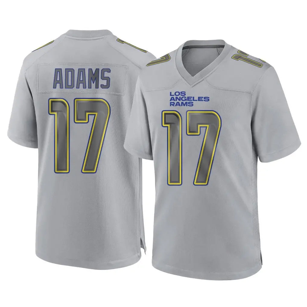 Johmsee LA.Rams #17 Davante Adams Player Gray Atmosphere Fashion Home Game Stitched Jerseys