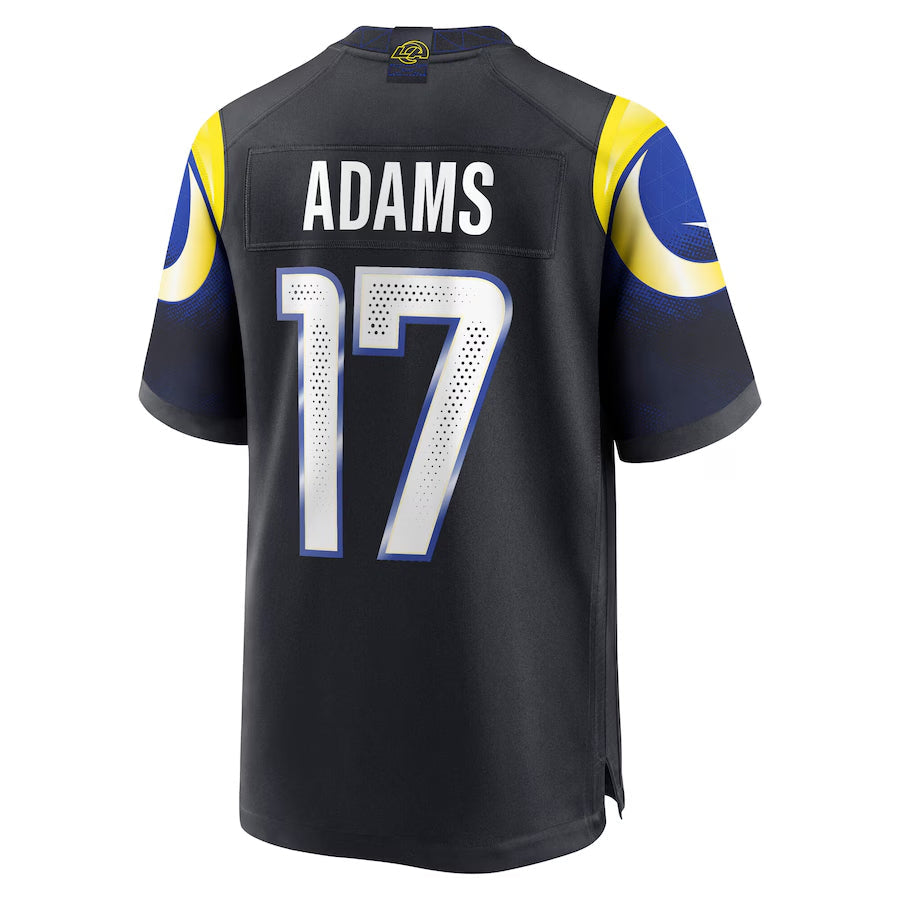 Johmsee LA.Rams #17 Davante Adams Player Midnight Blue Rivalries Collection Game Stitched Jerseys
