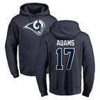 Johmsee LA.Rams #17 Davante Adams Player Navy Pullover Hoodie Limited Game Stitched Jerseys
