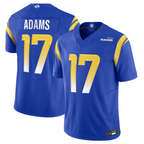Johmsee LA.Rams #17 Davante Adams Player Royal Vapor F.U.S.E. Limited Stitched Jerseys