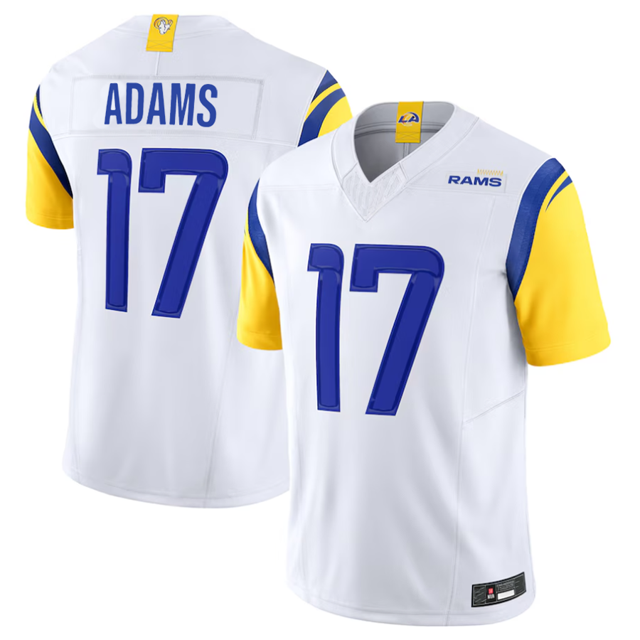 Johmsee LA.Rams #17 Davante Adams Player White F.U.S.E. Limited Stitched Jerseys