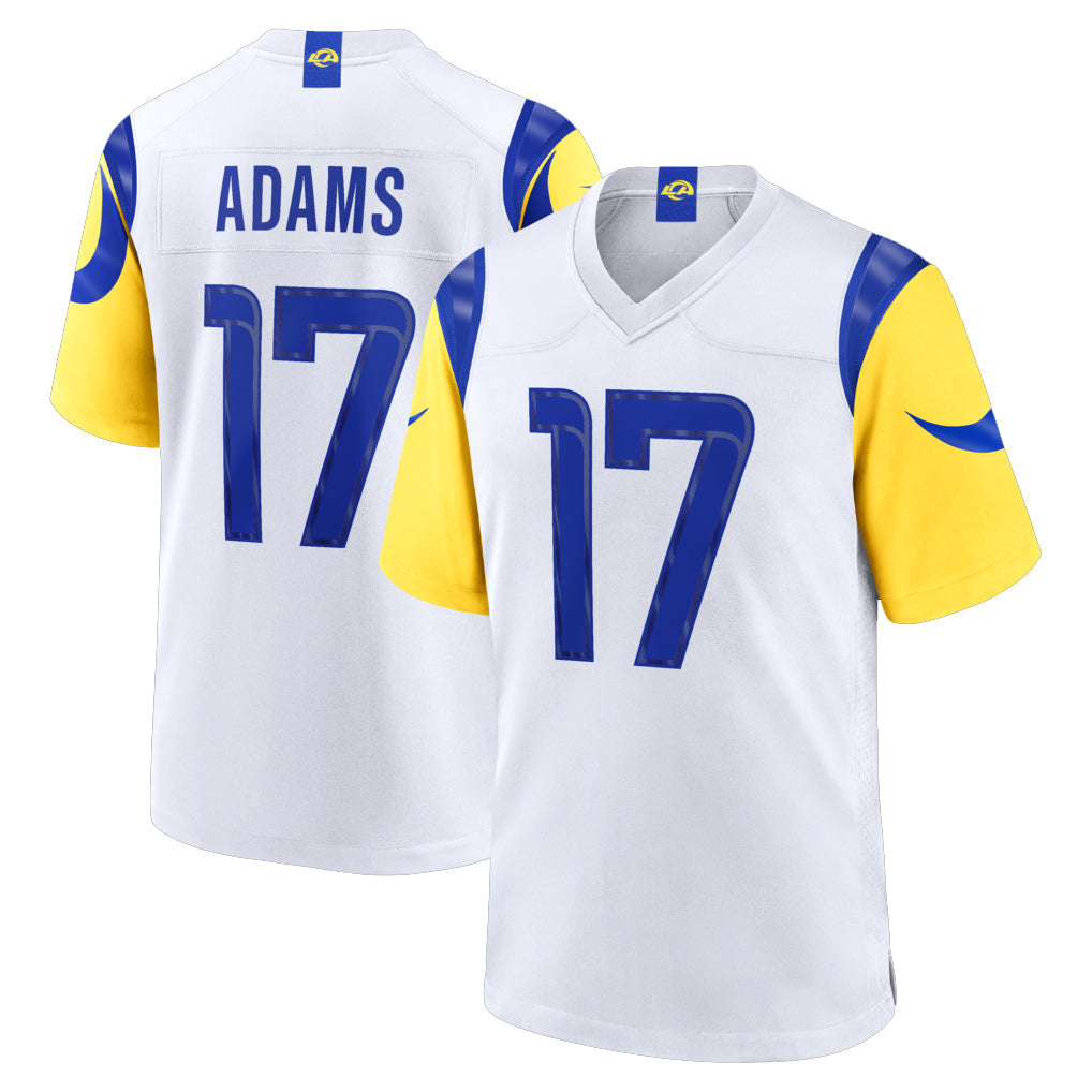 Johmsee LA.Rams #17 Davante Adams Player White Limited Home Game Stitched Jerseys