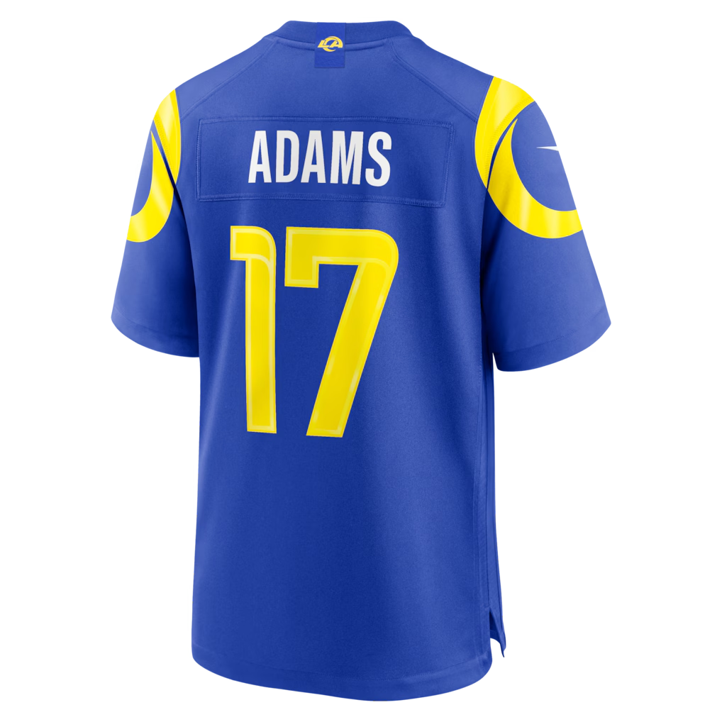 Johmsee LA.Rams #17 Davante Adams Royal Team Game Player Stitched Jerseys