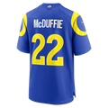 Johmsee LA.Rams #22 Trent McDuffie Royal Team Game Player Stitched Jerseys