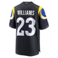 LA.Rams #23 Kyren Williams 2025 Rivalries Collection Game Jersey - Midnight Blue Stitched American Football Jerseys