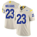 Johmsee LA.Rams #23 Kyren Williams Player Bone Limited Vapor Home Game Stitched Jerseys