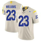 Johmsee LA.Rams #23 Kyren Williams Player Bone Limited Vapor Home Game Stitched Jerseys