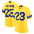 Johmsee LA.Rams #23 Kyren Williams Player Gold Classic Sol Home Game Stitched Jerseys