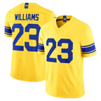 Johmsee LA.Rams #23 Kyren Williams Player Gold Classic Sol Vapor F.U.S.E. Home Game Stitched Jerseys