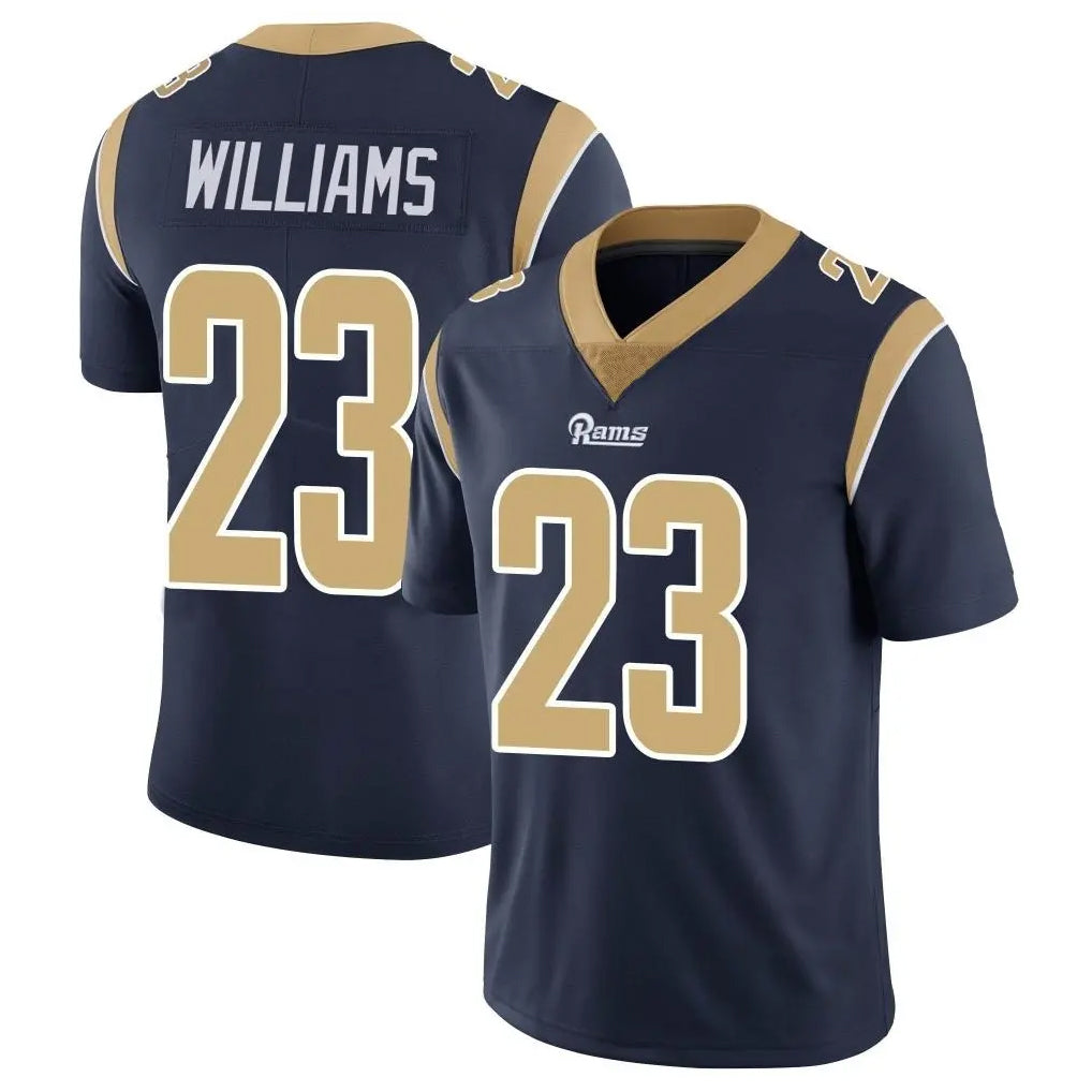 Johmsee LA.Rams #23 Kyren Williams Player Navy Limited Vapor Untouchable Home Game Stitched Jerseys