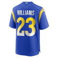 Johmsee LA.Rams #23 Kyren Williams Player Royal Home Game Stitched Jerseys