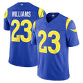 Johmsee LA.Rams #23 Kyren Williams Player Royal Limited Vapor F.U.S.E. Stitched Jerseys