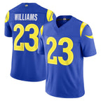 Johmsee LA.Rams #23 Kyren Williams Player Royal Limited Vapor F.U.S.E. Stitched Jerseys