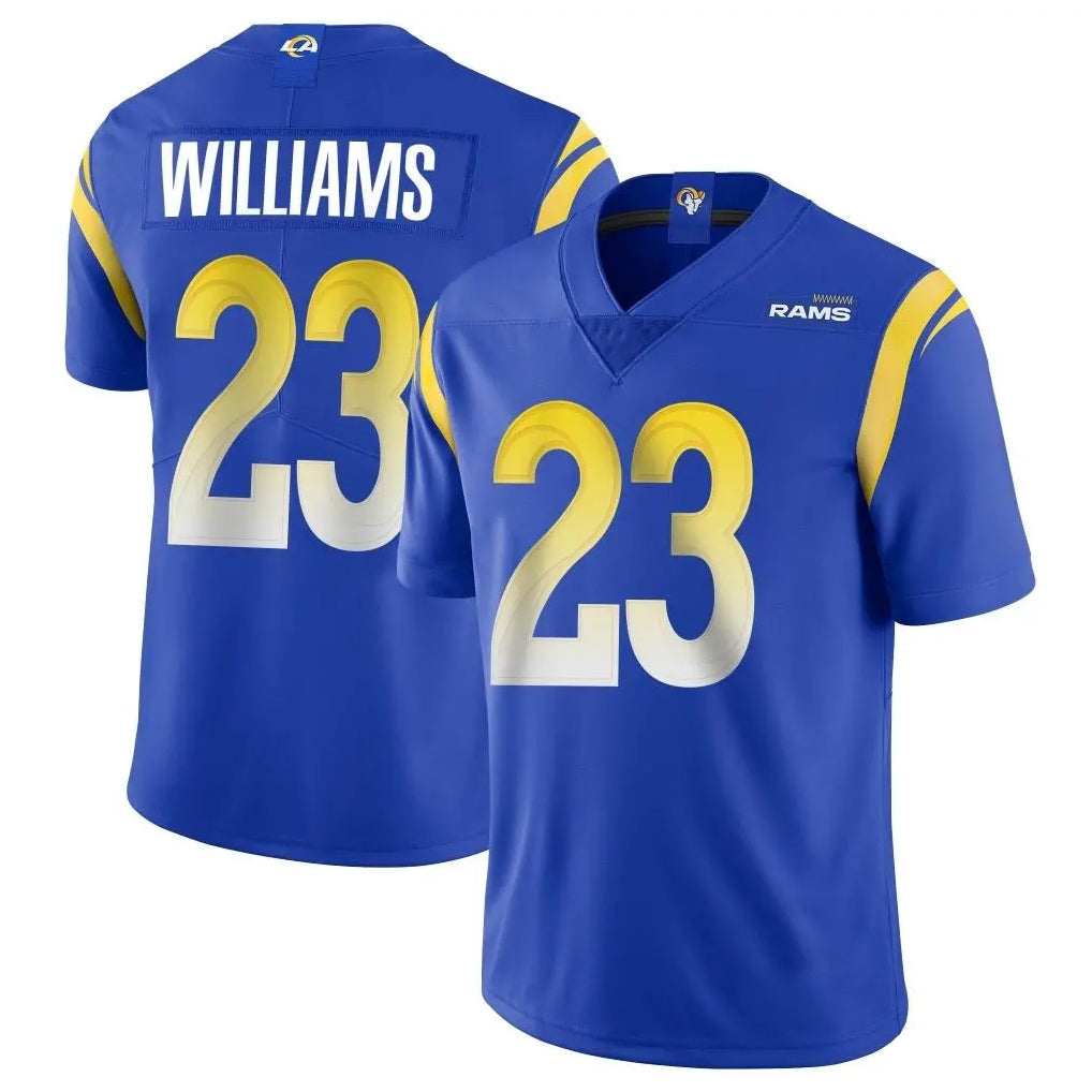 Johmsee LA.Rams #23 Kyren Williams Player Royal Limited Vapor Untouchable Home Game Stitched Jerseys