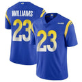 Johmsee LA.Rams #23 Kyren Williams Player Royal Limited Vapor Untouchable Home Game Stitched Jerseys