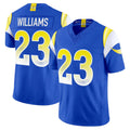 Johmsee LA.Rams #23 Kyren Williams Player Royal Rivalries Vapor Limited Home Game Stitched Jerseys