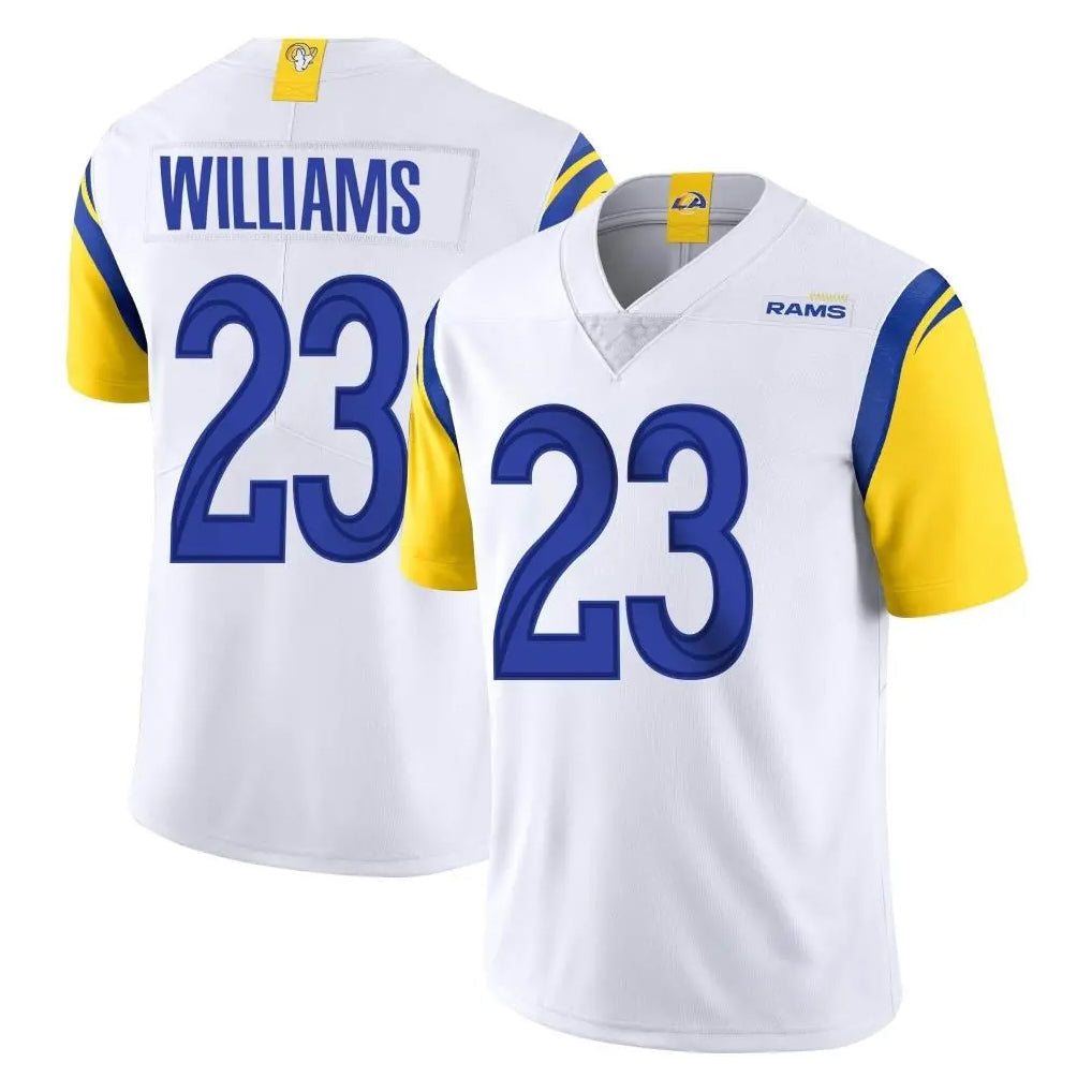 Johmsee LA.Rams #23 Kyren Williams Player White Limited Vapor Untouchable Home Game Stitched Jerseys