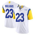 Johmsee LA.Rams #23 Kyren Williams Player White Limited Vapor Untouchable Home Game Stitched Jerseys