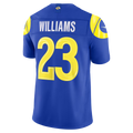 Johmsee LA.Rams #23 Kyren Williams Royal Team Vapor F.U.S.E. Stitched Limited Jerseys