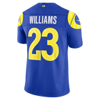 Johmsee LA.Rams #23 Kyren Williams Royal Team Vapor F.U.S.E. Stitched Limited Jerseys