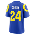 Johmsee LA.Rams #24 Blake Corum Royal Game Stitched Jerseys