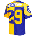 Johmsee LA.Rams #29 Eric Dickerson Mitchell & Ness RoyalGold 1984 Split Legacy Replica Jersey