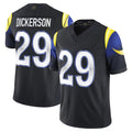 Johmsee LA.Rams #29 Eric Dickerson Player Black Rivalries Vapor Limited Stitched Jerseys