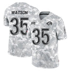 Johmsee LA.Rams #35 Jaylen Watson Player Arctic Camo Salute To Service Limited Game Stitched Jerseys