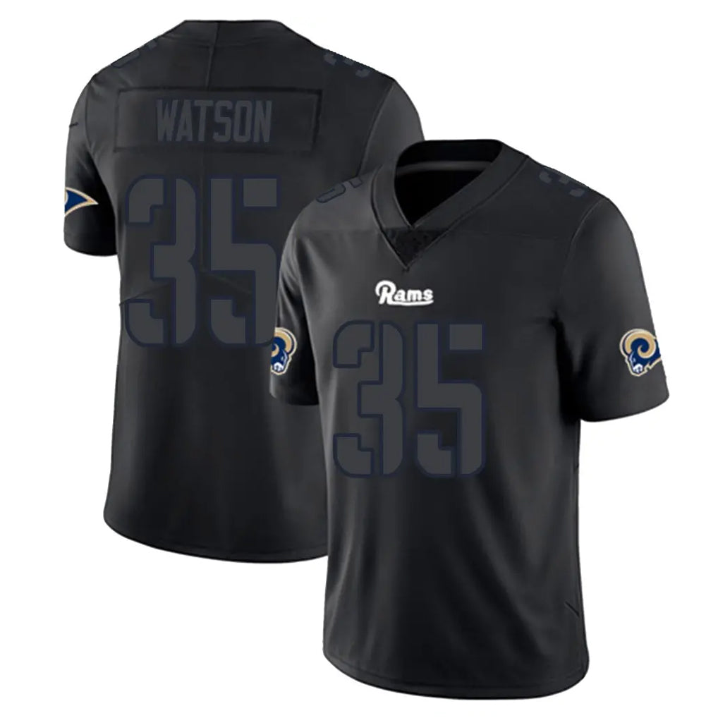 Johmsee LA.Rams #35 Jaylen Watson Player Black Impact Limited Home Game Stitched Jerseys