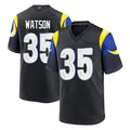 Johmsee LA.Rams #35 Jaylen Watson Player Black Midnight Rivalries Collection Home Game Stitched Jerseys