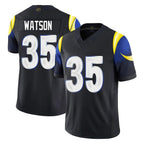 Johmsee LA.Rams #35 Jaylen Watson Player Black Midnight Rivalries Collection Limited Home Game Stitched Jerseys