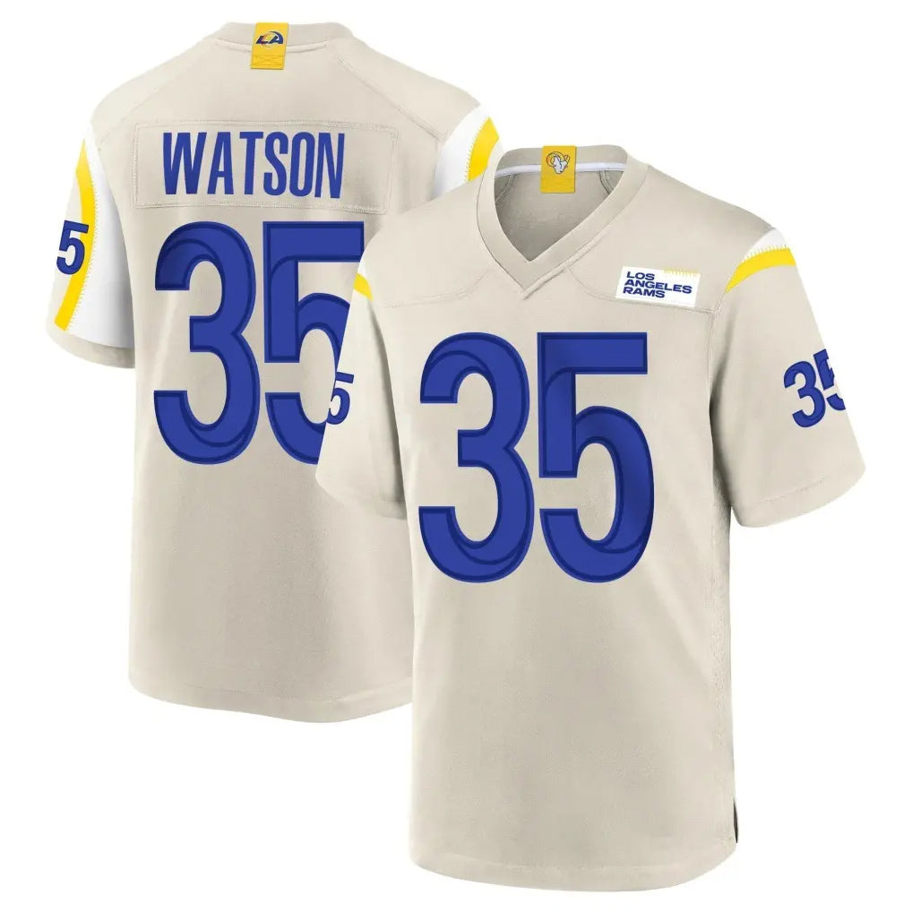Johmsee LA.Rams #35 Jaylen Watson Player Bone Home Game Stitched Jerseys
