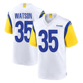 Johmsee LA.Rams #35 Jaylen Watson Player White Home Game Stitched Jerseys