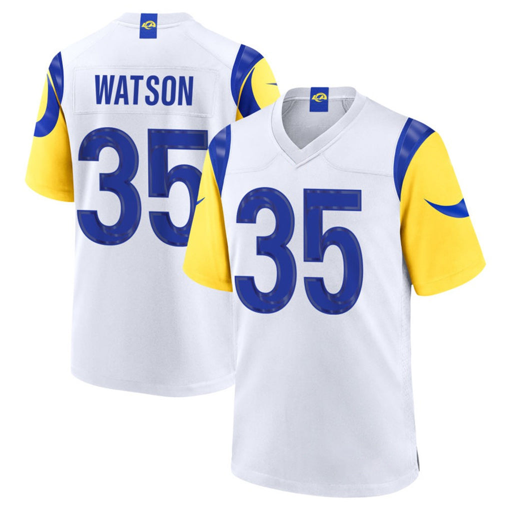 Johmsee LA.Rams #35 Jaylen Watson Player White Limited Home Game Stitched Jerseys
