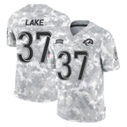 Johmsee LA.Rams #37 Quentin Lake Player Arctic Camo Salute To Service Limited Game Stitched Jerseys