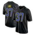 Johmsee LA.Rams #37 Quentin Lake Player Black Fashion Limited Home Game Stitched Jerseys