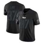 Johmsee LA.Rams #37 Quentin Lake Player Black Impact Limited Home Game Stitched Jerseys