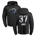 Johmsee LA.Rams #37 Quentin Lake Player Black Pullover Hoodie Limited Game Stitched Jerseys