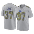 Johmsee LA.Rams #37 Quentin Lake Player Gray Atmosphere Fashion Home Game Stitched Jerseys