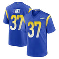 Johmsee LA.Rams #37 Quentin Lake Player Royal Home Game Stitched Jerseys