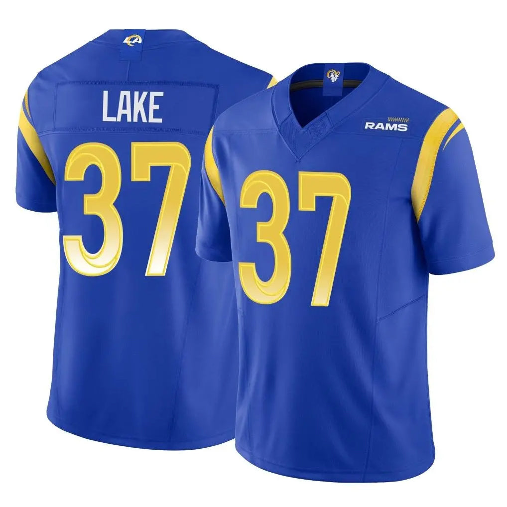 Johmsee LA.Rams #37 Quentin Lake Player Royal Limited Vapor F.U.S.E. Home Game Stitched Jerseys