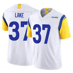 Johmsee LA.Rams #37 Quentin Lake Player White Limited Vapor F.U.S.E. Home Game Stitched Jerseys