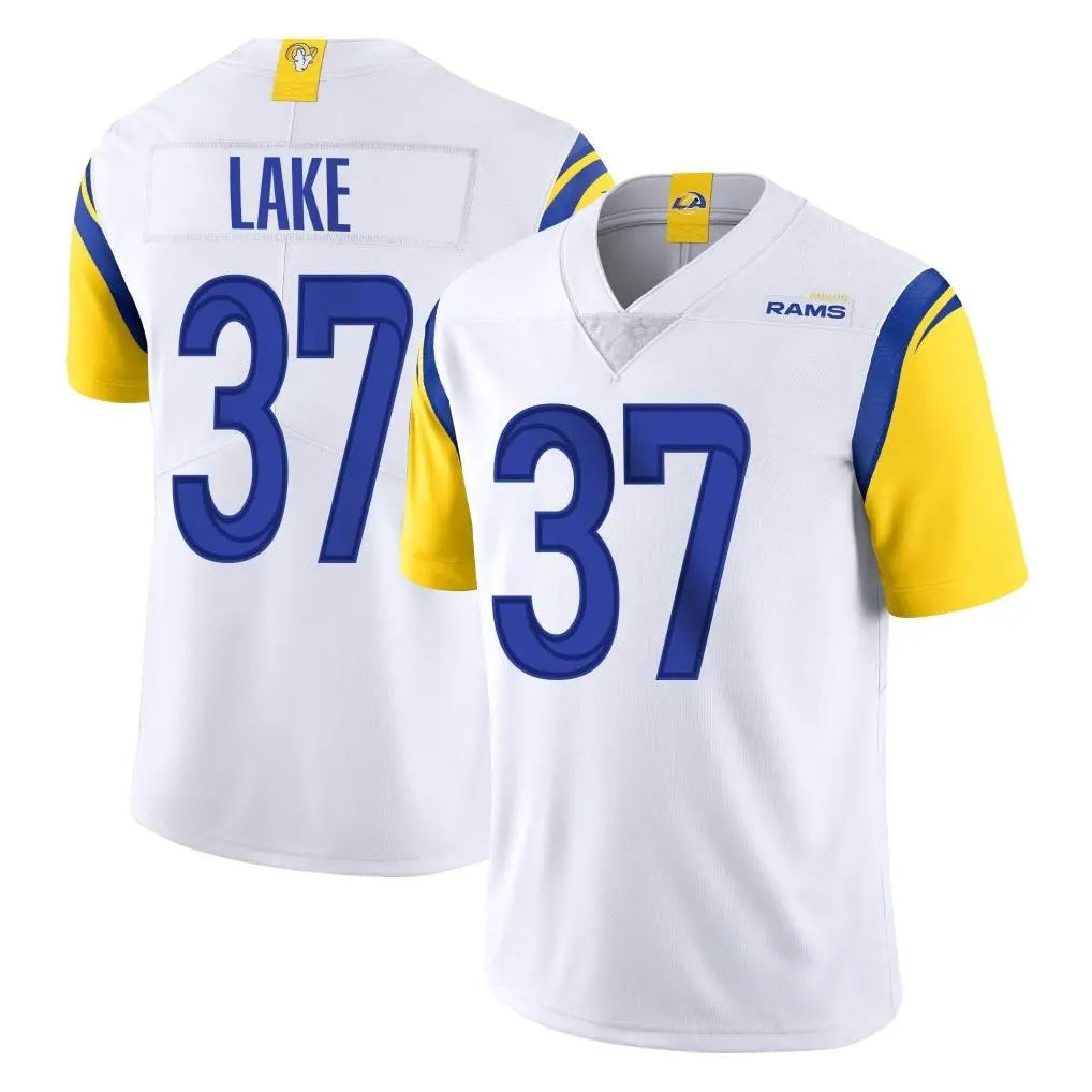 Johmsee LA.Rams #37 Quentin Lake Player White Limited Vapor Untouchable Home Game Stitched Jerseys