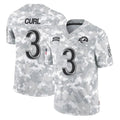 Johmsee LA.Rams #3 Kam Curl Player Arctic Camo Salute To Service Limited Game Stitched Jerseys