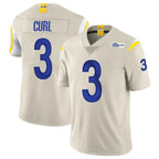 Johmsee LA.Rams #3 Kam Curl Player Bone Limited Vapor Home Game Stitched Jerseys