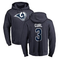 Johmsee LA.Rams #3 Kam Curl Player Navy Pullover Hoodie Limited Game Stitched Jerseys