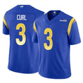 Johmsee LA.Rams #3 Kam Curl Player Royal Limited Vapor F.U.S.E. Home Game Stitched Jerseys