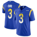 Johmsee LA.Rams #3 Kam Curl Player Royal Limited Vapor Untouchable Home Game Stitched Jerseys