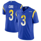 Johmsee LA.Rams #3 Kam Curl Player Royal Limited Vapor Untouchable Home Game Stitched Jerseys